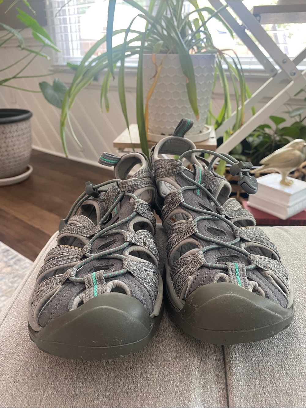 KEEN Women's Gray Sport Sandals with Teal Accents size 7 EXCELLENT CONDITION! - Picture 14 of 14